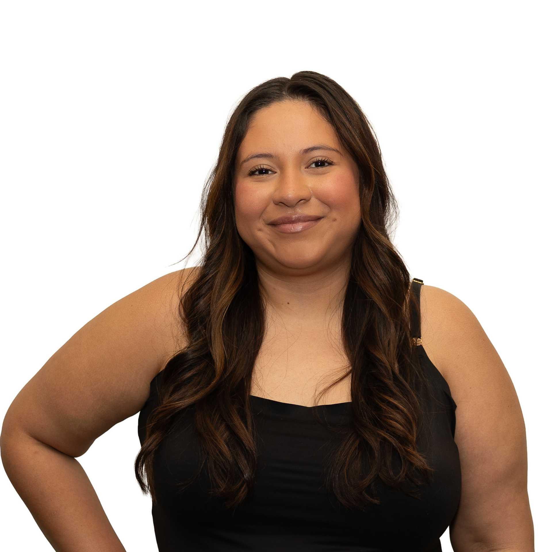 Portrait of Trinity A., a professional stylist at The Fixx Hair Studio, showcasing their expertise and style.
