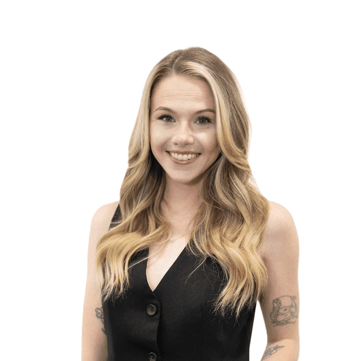 Portrait of Grace L., a professional stylist at The Fixx Hair Studio, showcasing their expertise and style.